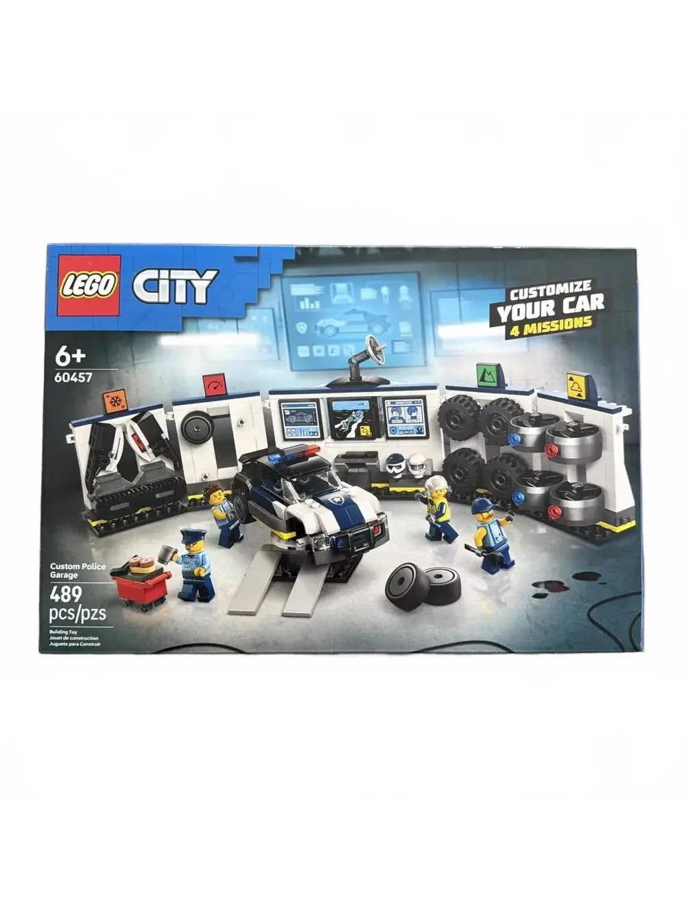 LEGO 60457 City Custom Police Car Garage Building Toy 489 Piece BRAND NEW SEALED